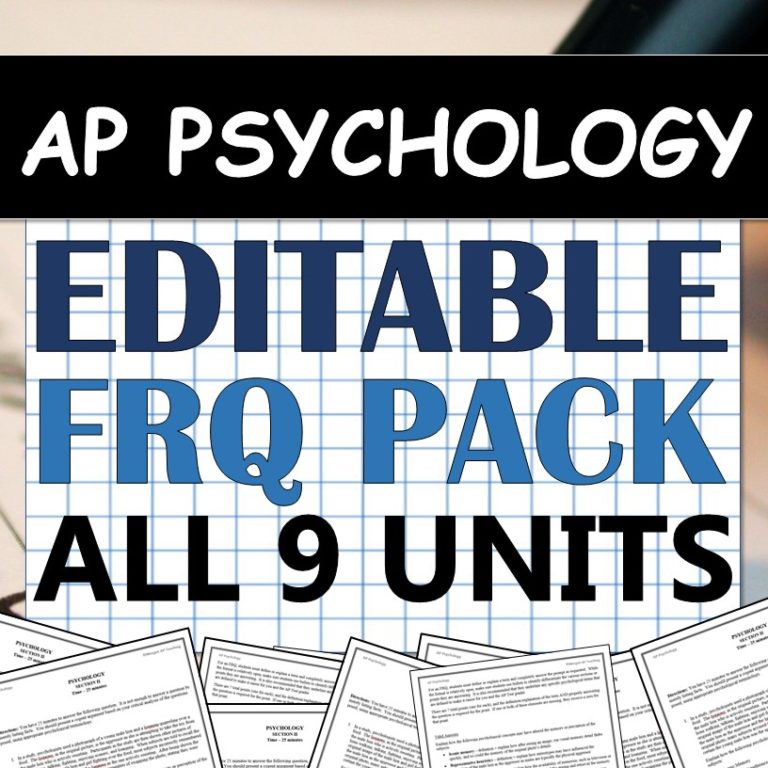 AP Psychology FRQ Bundle