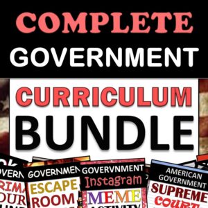 American Government/Civics Full Curriculum Bundle